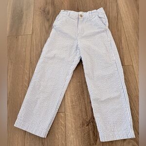 CPC Boys 7 Seersucker Blue and White Trouser Pants